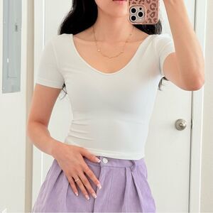 Lululemon | Align T-Shirt Crop Top | White | Size 2 | NWOT